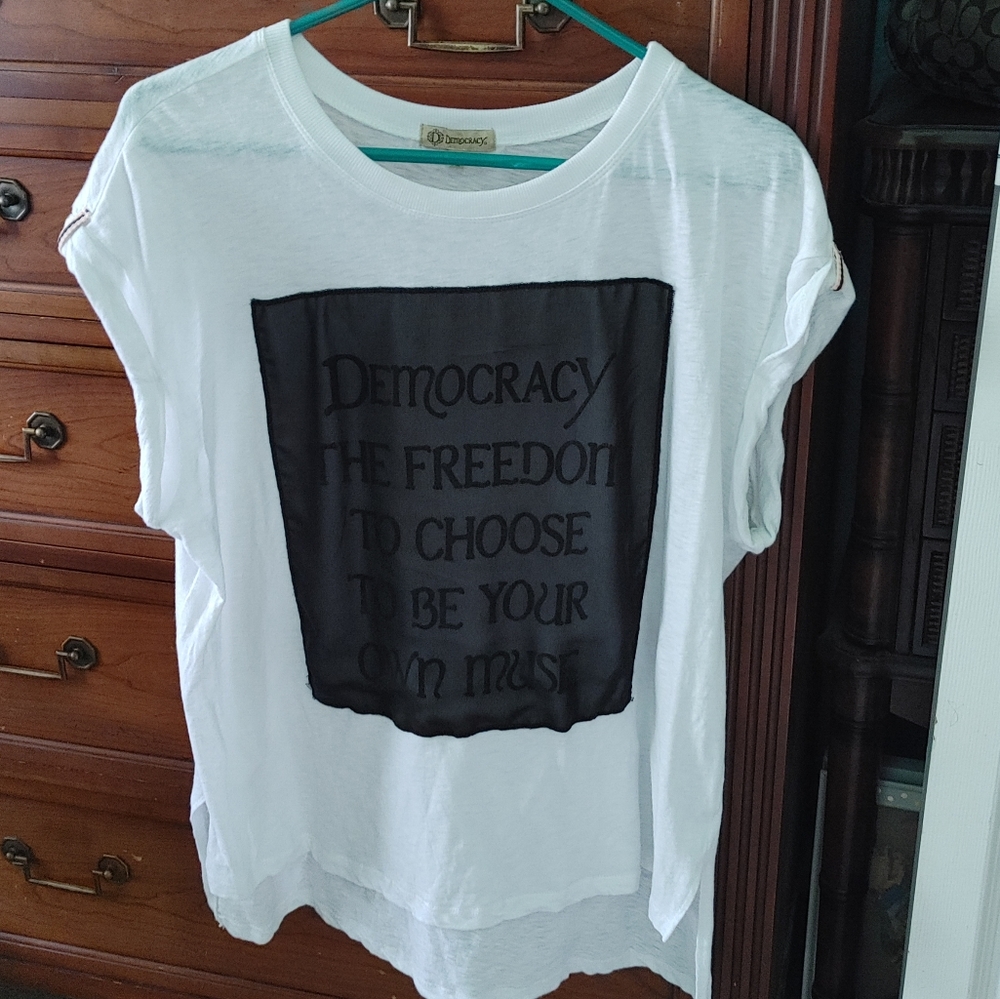 White cotton tunic top